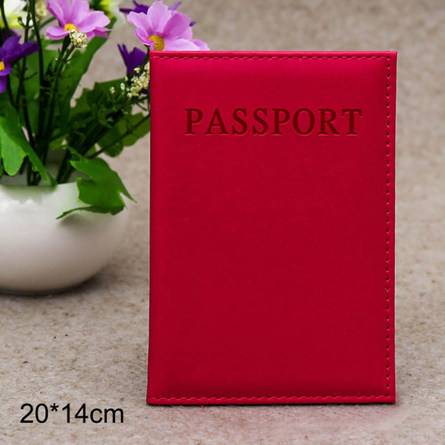 New Fashion PU Women's Passport Holder Couple Models Girls Passport Cover Unisex Card Case Man Card Holder