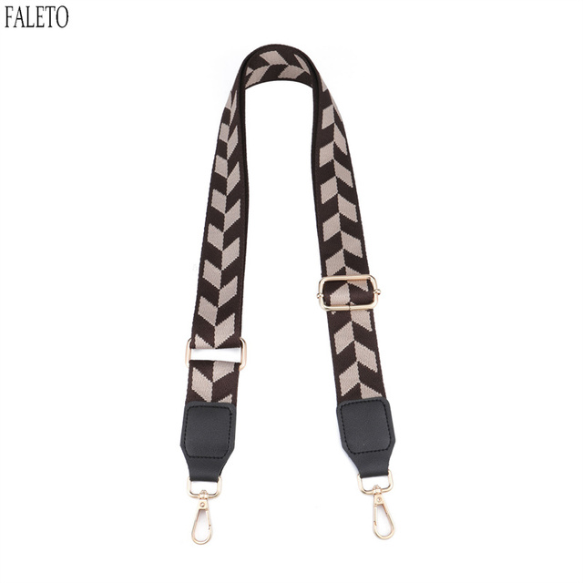 Faleto Polyester Purse Wide Shoulder Strap Replacement Adjustable Strap Fashion Crossbody Handbag Bucket Bag Straps Unisex