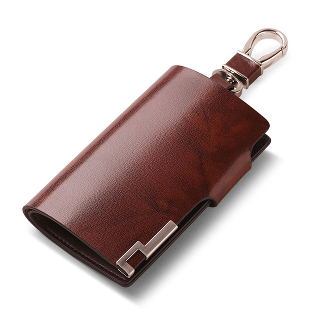 Williapolo Fashion Cowhide Leather Pillow 6 Rings Key Holder Unisex Solid Wallet PL176112