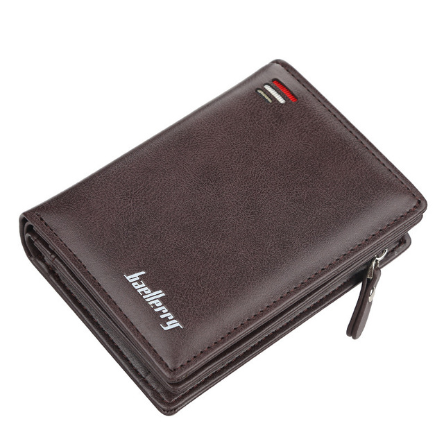 Men's wallet made of polyurethane leather, classic men's wallet for keeping cards, high quality