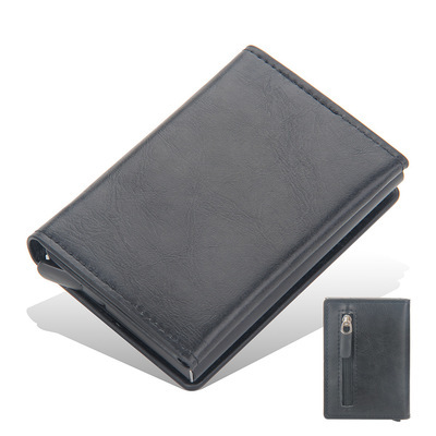 Smart Wallet Men RFID Aluminum Alloy Smart Wallet Pop Up Fashion Wallet Credit Card Holder Men Small Mini Wallet Coin Purse