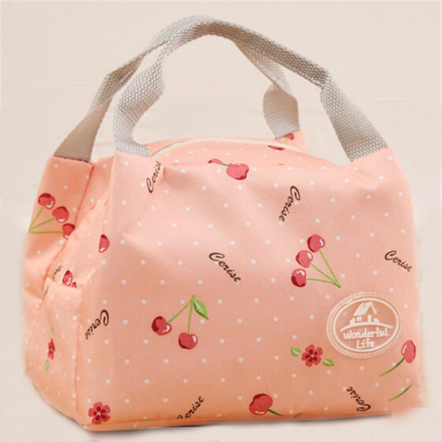 Fashion Portable Insulated Oxford Cloth Lunch Bag Thermal Food Picnic Lunch Bags for Women Men Kids Print Lunch Box Tote