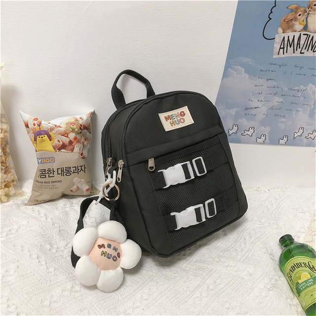 Small Multi-purpose Women's Cute Backpacks Korean Sweet Girls Waterproof Nylon Schoolbags Casual Shoulder Bags Handbag Purses