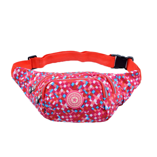 Printed Running Waist Belt Bag Belly Pouch Woman Jogging Fanny Pack Hiking Fanny Pack Morse Code Chest Bag Lady Bombagh Shoulder Bags