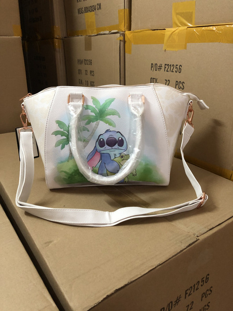 Disney loafers anime cartoon handbag shoulder bag messenger bag The Lion King Stitch large capacity girl bag