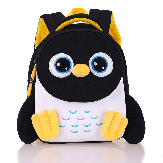 DORIKYDS 3D Penguin Backpack Kids Cute Cartoon Anti-lost School Bags 2 Size Cute Gift for Boys and Girls