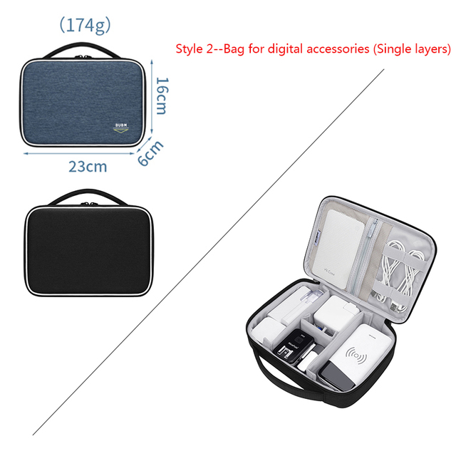 Pop Bag for Digital Power Bank Receive Accessories Bag Organizer Portable Bag for USB