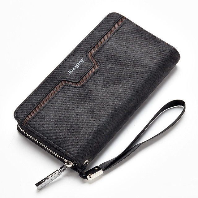 Men's Faux Leather Wallet Casual Pocket New Style Wallet Craft Design Card Holder Detachable Handbag for Men