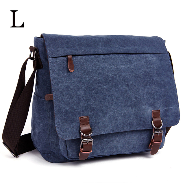 MARKROYAL - Men's Canvas Shoulder Bag, High Quality Laptop Shoulder Bag