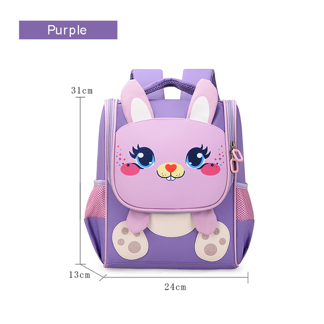 Children's school bag for girls large capacity children's backpack lightweight breathable fashion gradient princess bag for girls