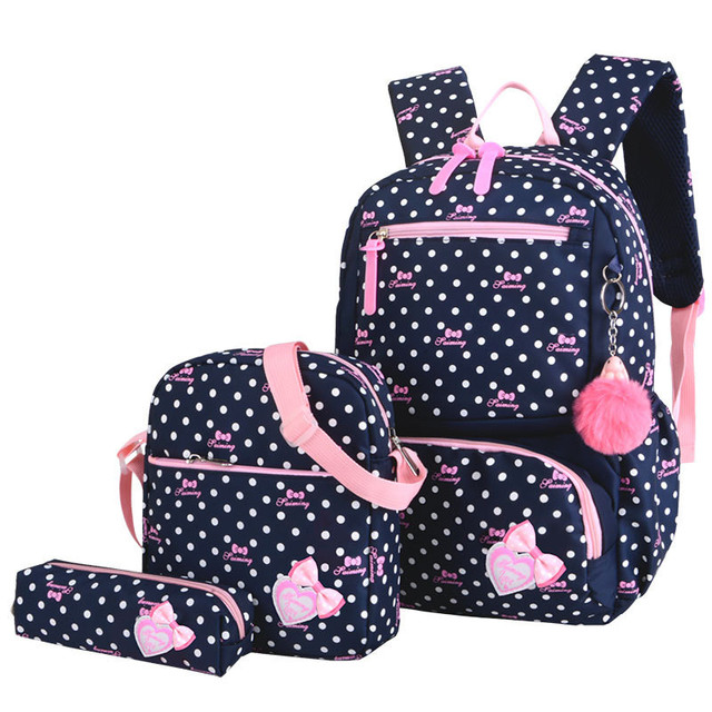 3pcs/set Printing School Bags Backpacks Schoolbag Fashion Kids Lovely Backpack for Children School Bag for Girls School Bag Student Mochila