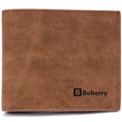 Baborry New Small Wallets Men Wallets Short Men Wallet PU Guarantee Wallet For Male Coin Purse Wallet Purse cartera hombre