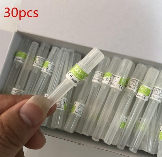 30G-S 0.3*21mm Plasma Pen Needles For Fibrous Plasma Pen Face Eyelid Lift, Wrinkle Removal, Spot Tattoo Removal Beauty Machine