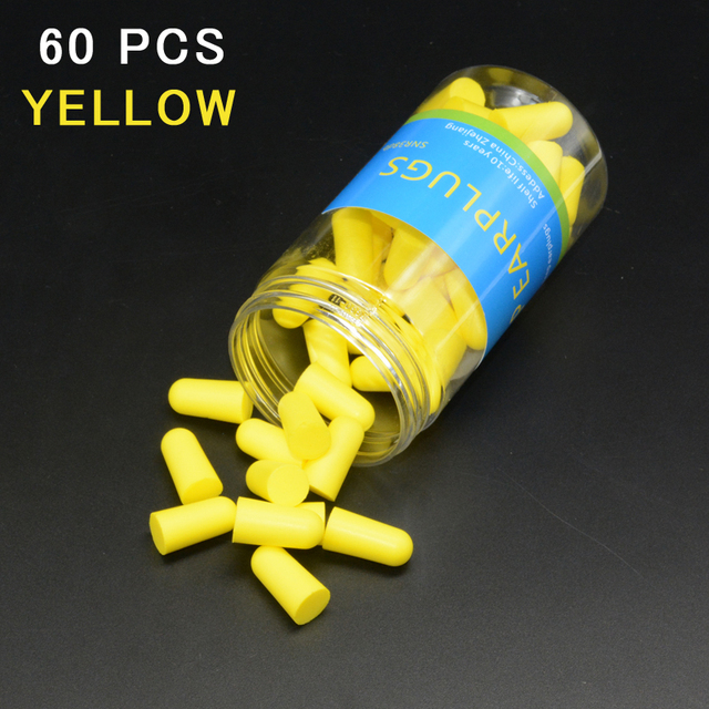 30/60pcs Anti-Snore Sleeping Earplugs Anti-noise Anti-noise Earplugs Soft Earplugs Set Tapones Oido Ruido Earplugs