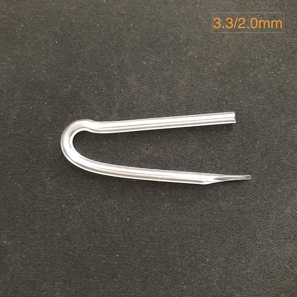 100pcs ForSound Made Preformed BTE Hearing Aid Earmold Tubing Bent Tubing PVC Tube Tubing Choose From 3.6mm 3.3mm 3.1mm OD
