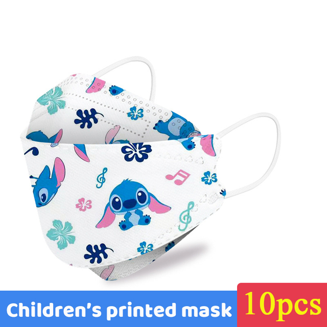 Disney Children Cartoon KN95 Face Mask 4 Layers Dust-proof Reusable Boys Girls Multicolor Collocation Printing FFP2 Mascarillas