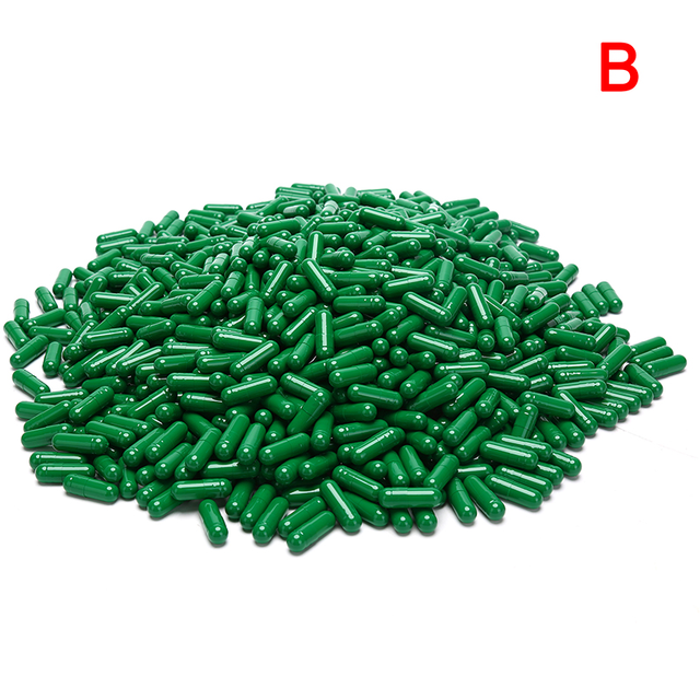 1000pcs empty vacant gelatin capsules size 00# gel for medicine storage used for pill storage