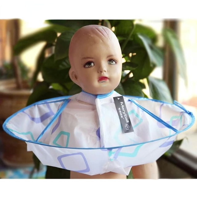 Baby Boys Hair Cutting Abaya Hair Styling Barber Apron For Baby Girls Boys Hair Cutting Cloak Head Protection Umbrella