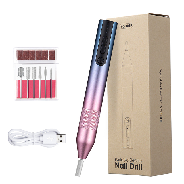 SENIGNOL Portable Electric Nail Machine Wireless Rechargeable Nail Drill for Manicure Pedicure Nail Saw Kit Nail Salon Tool