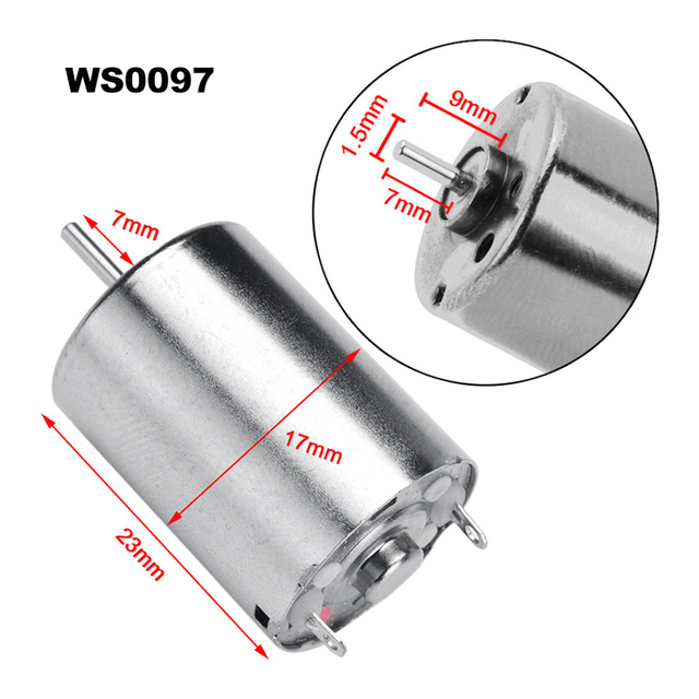 Professional tattoo motor 17mm 24mm dc micro 8500rp iron core motor for rotary machine liner and shader tattoo parts accessories