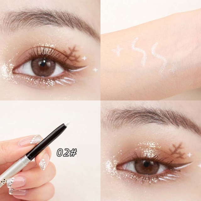 Colorful Eyeliner Women Makeup Tool Glue Pen Cosmetics Beauty Coffee Brown Silk Pen Smoky Waterproof Sweat-proof Do Not Fade