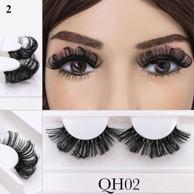 1pairs 8-20mm False Eyelashes Russia Curl Lashes DD Volume Handmade Thick Mink Eyelashes Full Strip Lashes Cruelty Free Cilios