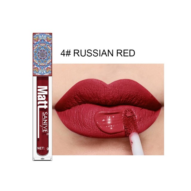 9 Colors Matte Nude Liquid Lipstick Dark Red Brown Velvet Lip Gloss Long Lasting Waterproof Pigment Makeup Lip Glaze Cosmetic