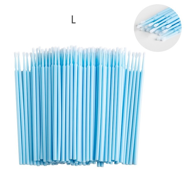 100pcs/bag Disposable Eyelashes Extension Brush Individual Lash Removal Swab Micro Brush For Eyelashes Extension Tools