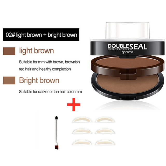 Eyebrow Seal Waterproof Long Lasting Professional Double or Single Layer Makeup Palette Enhancers Lazy Seal Eye Brow Shadow