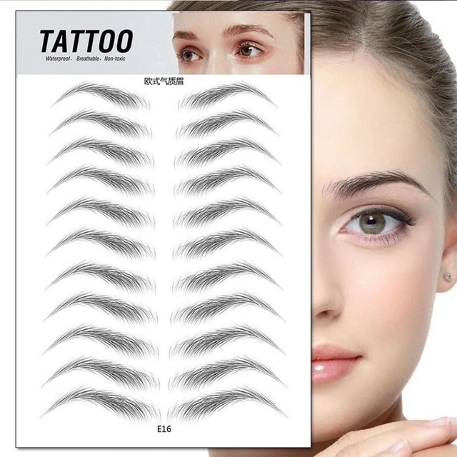 O.TW O.O 3D Simulation Eyebrow Stickers Waterproof Like Eyebrow Hair Makeup Easy to Wear Long Lasting Natural Eyebrows Tattoo Sticker