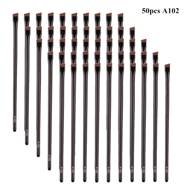 5/10/20/50pcs Eyebrow Contour Makeup Brushes Eyebrow Eyeliner Brush Professional Super Thin Angled Liner Eye Brush Make Up Tools