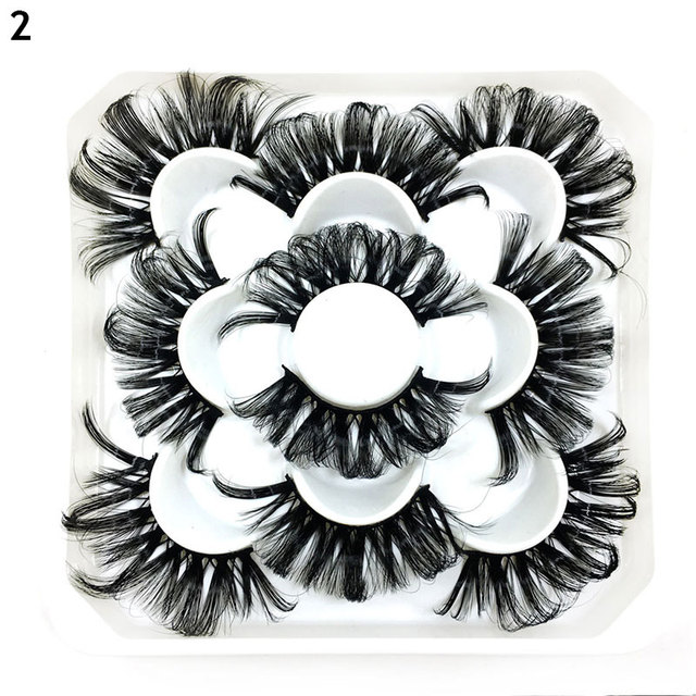 Lashes DD Curl 23-28mm Russian Volume Mink Lashes 3D Mink Eyelashes Lashes Reusable Fluffy False Lashes Russian