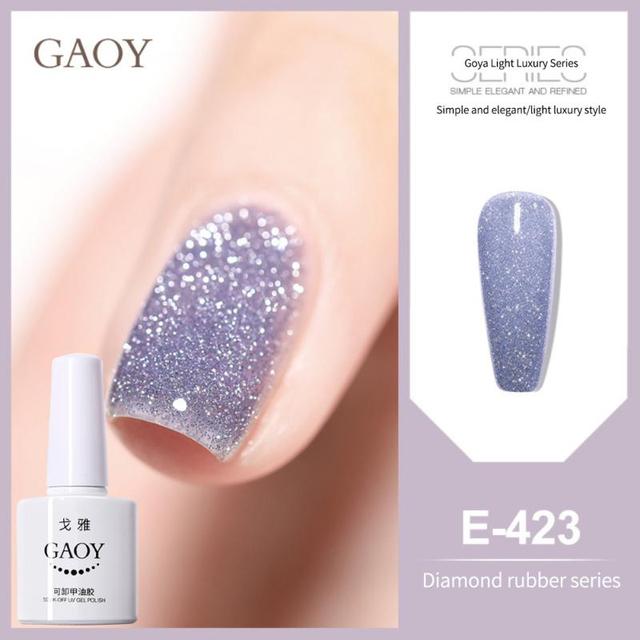 UV LED Gel Crush Diamond Nail Polish Shimmer Powder Nail Varnish DIY Manicure Tools Explosion Glitter Nail Gel