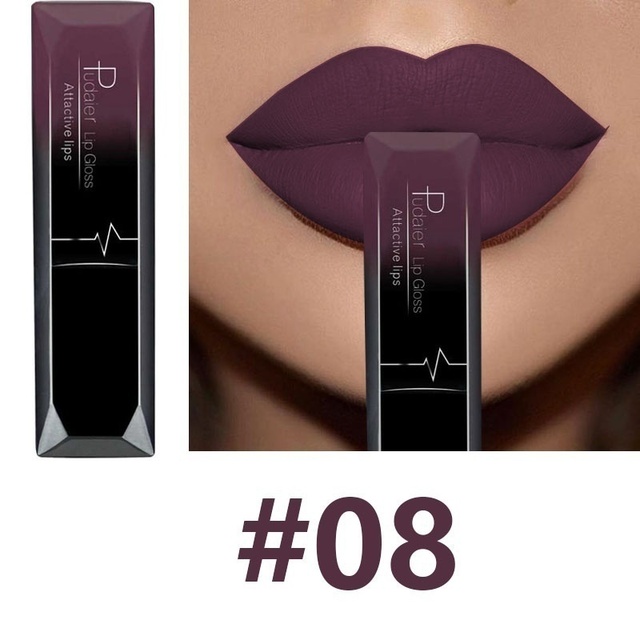 Hot Sales Waterproof Nude Matte Velvet Shiny Lip Gloss Lip Balm Sexy Lipstick Tint 21 Colors