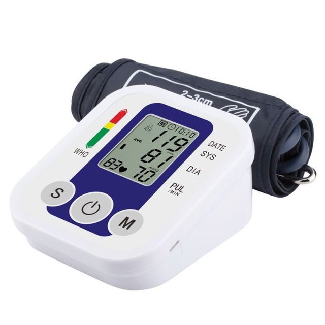 Automatic sphygmomanometer arm medical blood pressure monitor BP sphygmomanometer meter tonometer for measuring arterial pressure