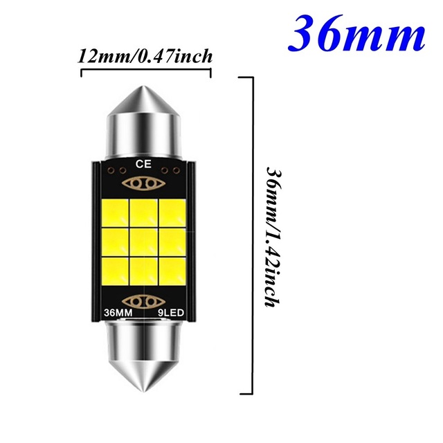 جديد اكليل 31 مللي متر 36 مللي متر 39 مللي متر 41 مللي متر LED لمبة C5W C10W C3W السوبر مشرق مصباح لسقف السيارة في Canbus السيارات الداخلية مصابيح القراءة الأبيض 12V