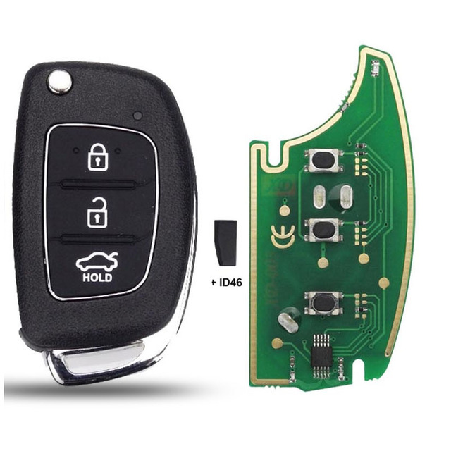 jingyuqin 3B 433Mhz With ID46 Car Key Control Board For Hyundai Solaris Accent Tucson L10 L20 L30 Kia Rio Ceed