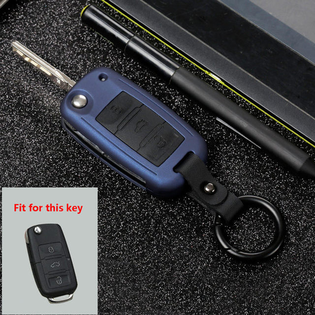 ABS Carbon Fiber Car Remote Key Case For VW Golf Bora Jetta Polo Golf Passat For Skoda Octavia A5 Fabia For Seat Ibiza L