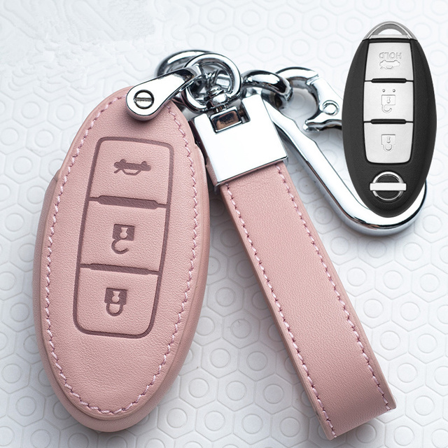 Car Key Ring Protector For Nissan Qashqai J10 J11 X-Trail t31 t32 Kicks Tiida Pathfinder Murano Note Juke 370Z Cube Micra