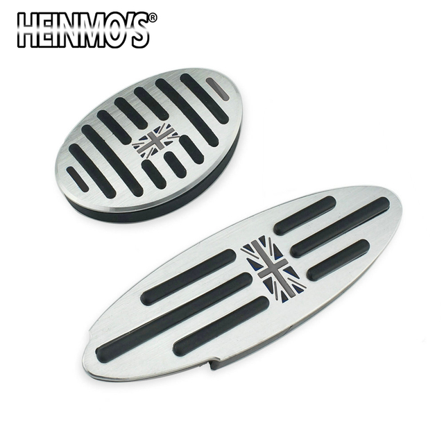 Foot Rest Pedal Sticker For Mini Cooper One + S R50 R53 R55 R56 R60 R61 F55 F56 F54 F60 Countryman Clubman Accessories 2/3pcs