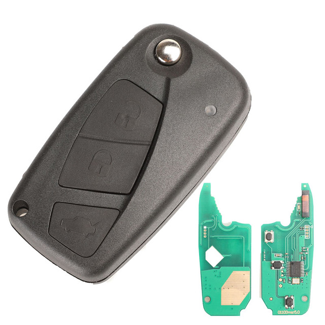 jingyuqin Remote ASK 433Mhz Pcf7941 With ID46 Chip For Fiat Punto Ducato Stilo Panda 2/3 Buttons Key Control