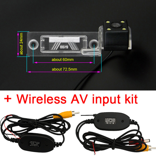 Car Rear View Camera Bracket License Plate Lights Housing For VW Golf MK4 Jetta MK5 Sedan Wagon Passat B5.5 Skoda Superb MK1