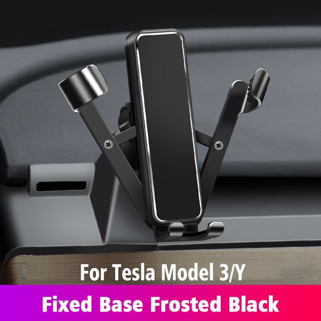 For Tesla Model 3 Model Y Car Mobile Phone Holder Phone Mount Screen Holder Bracket Interior Decoration Accessories Refit