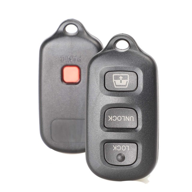 jingyuqin Remote Key Shell Fob 3 Panic Button For Toyota Sequoia 4Runner 4Runner 2003-2008 Keyless Replacement