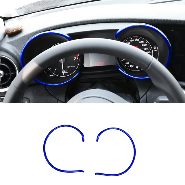 For Alfa Romeo Giulia Car Dashboard Speed ​​Decoration Ring Modification Interior Accessories