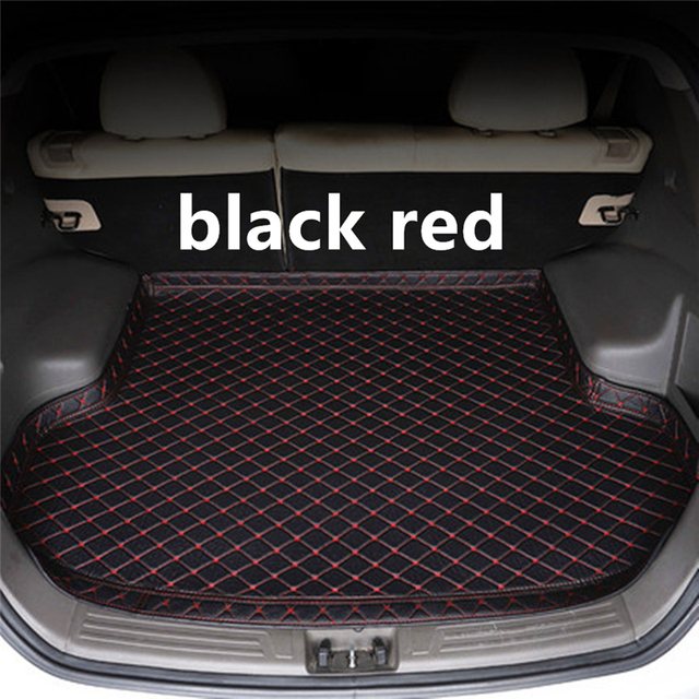 Cengair Car Trunk Mat All Weather Tail Boot Luggage Pad Carpet High Side Cargo Liner For Volkswagen VW Polo Hatchback 2006-2021