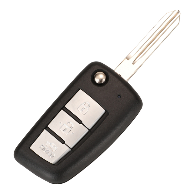 jingyuqin 2/3 BTN Remote Car Key Shell For Nissan Qashqai Sunny NV200 J11 Pulsar C13 Juke X-Trail T32 Micra Auto Flip Key NSN14