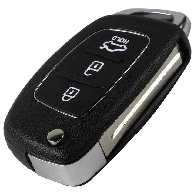 jingyuqin 10pcs/lots 3/4BTN Remote Key Fob Shell For Hyundai HB20 Santa Fe IX35 IX45 Accent I40 Flip Flip Key Cover