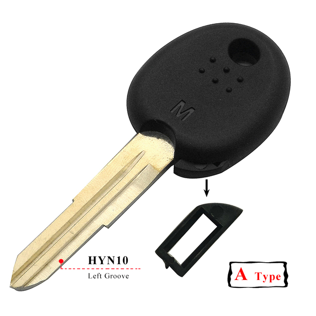 jingyuqin Blank Car Key Transponder Shell For Hyundai Accent Sonata NF Elantra Accent Coupe Getz H-1 Lavita Tiburontuxon Verna