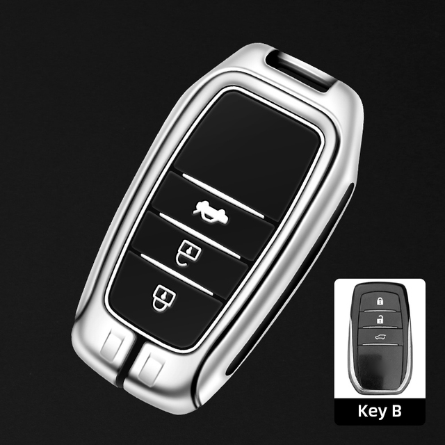 Car Key Case Cover Shell Bag For Toyota 86 Camry Corolla Crown Highlander Rav4 Alphard Villanza Yaris Sienna Prado Harrier